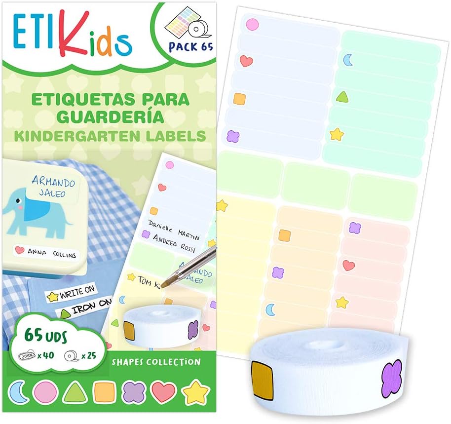 Etikids funny pack guardería formas