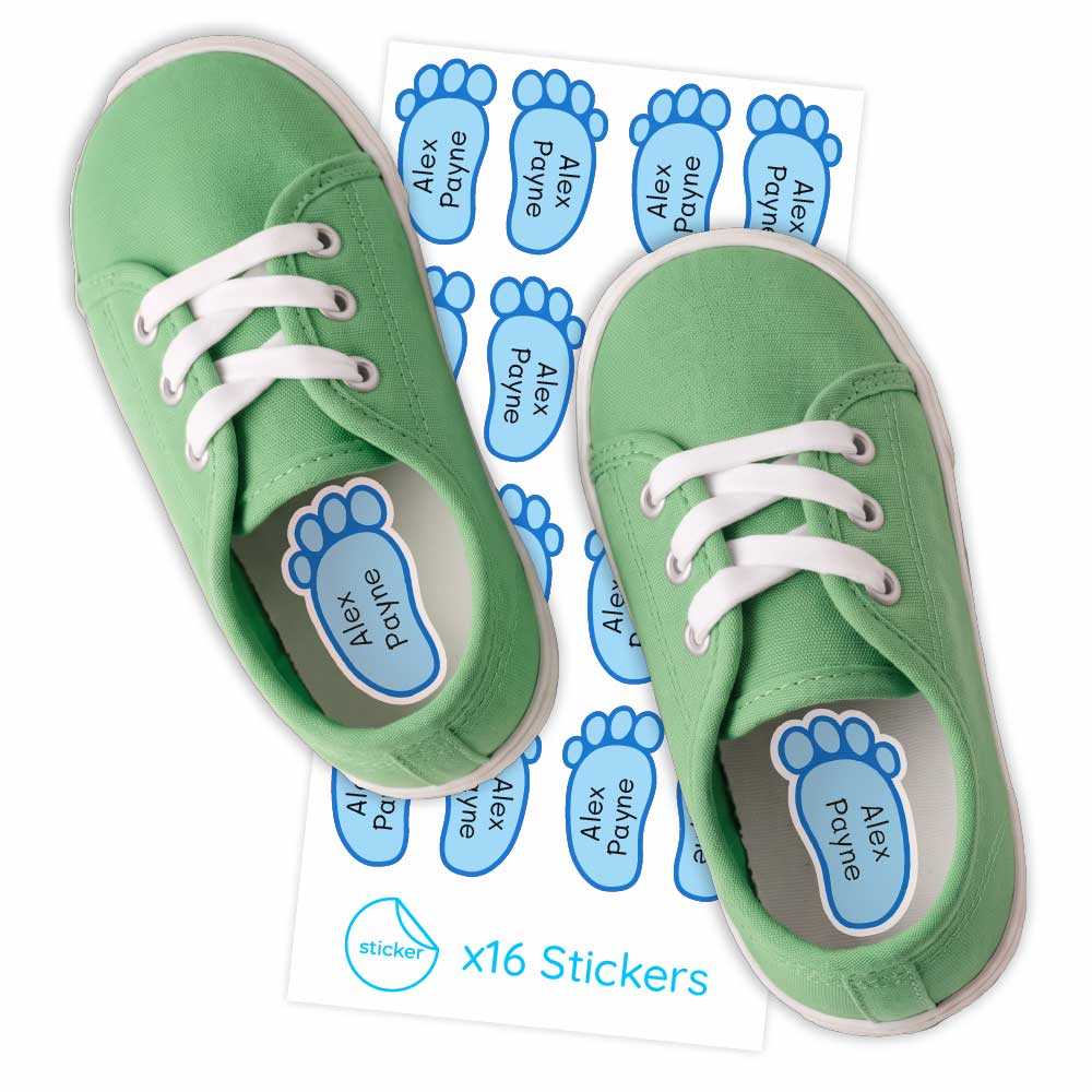 Klebeetiketten für Schuhe